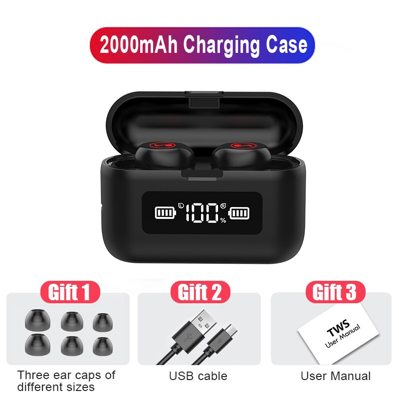 Action daily - Wireless earphones with Battery display